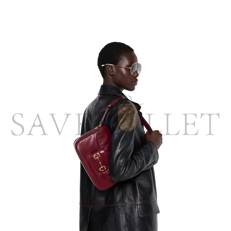 GUCCI HORSEBIT 1955 AURA SMALL SHOULDER BAG 847063 (26*17.5*10cm) GUCCI HORSEBIT 1955 AURA SMALL SHOULDER BAG 847063 (26*17.5*10cm)